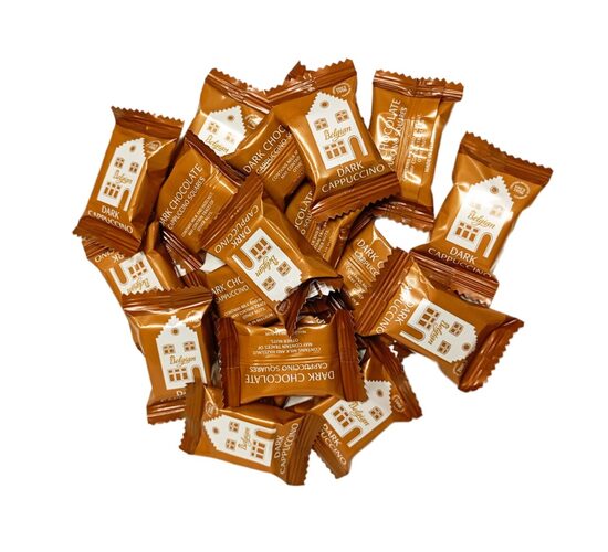 Mini chocolate bars with cappuccino flavor filling 1 kg. (~120 pcs.)