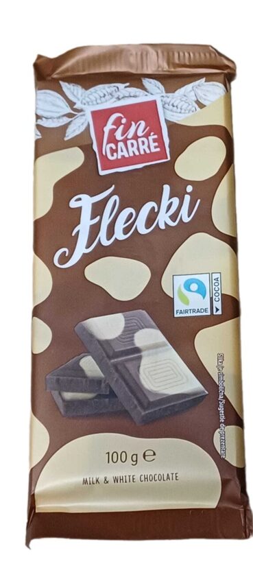 Milk / white chocolate "Flecki" 100 gr.