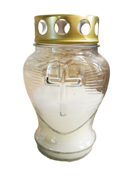 Glass candle LA108 12 cm A61LA108