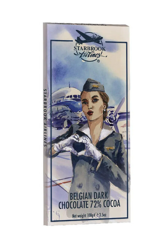 Темный шоколад 72% бельгийский Starbrook 100 г.