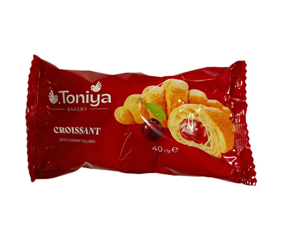 Kruasāns ar ķiršu pildījumu Toniya 40 gr.