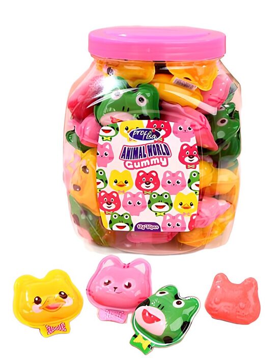 Želejas konfektes "Animal World Gummy" (50 gab. x 18 gr.)