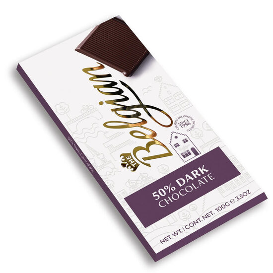 Tumšā šokolāde 50 % "Belgian" 100 gr.
