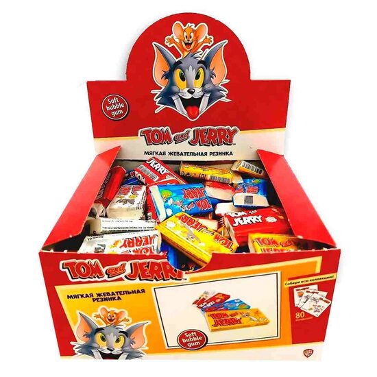 Chewing gum "Tom & Jerry" 100 pcs. x 4.5 gr.