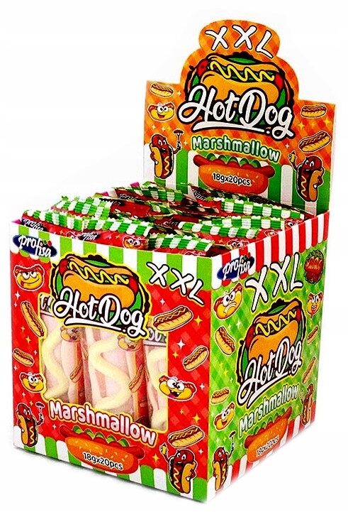 Marshmallow "Hot Dog XXL" 20 pcs. x 18 gr.