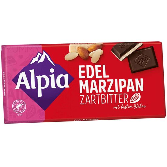 Tumšā sokolāde Alpia Edel Marzipan 100 gr.