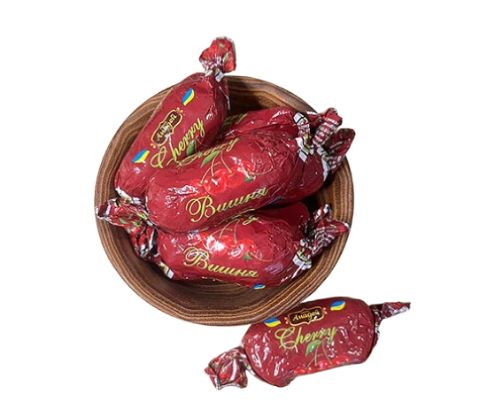 Конфеты глазированные "Вишня" Амадей, 1 кг.