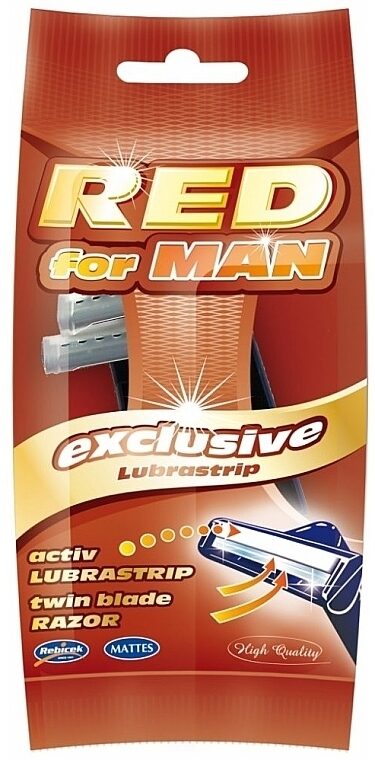 Skūšanās asmeņi "Mattes Red for Man Exclusive" (5gb) M30002B