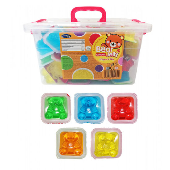 Liquid candies with sweeteners "Bear Jelly" 100 pcs. x 16 gr.