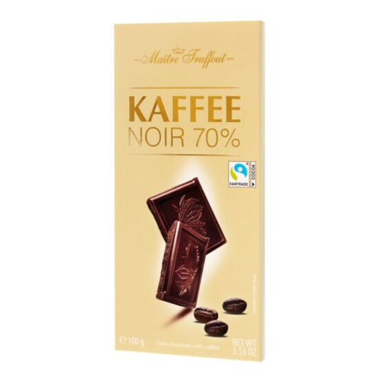 Maitre Truffout 70% tumšā šokolāde ar kafiju 100g