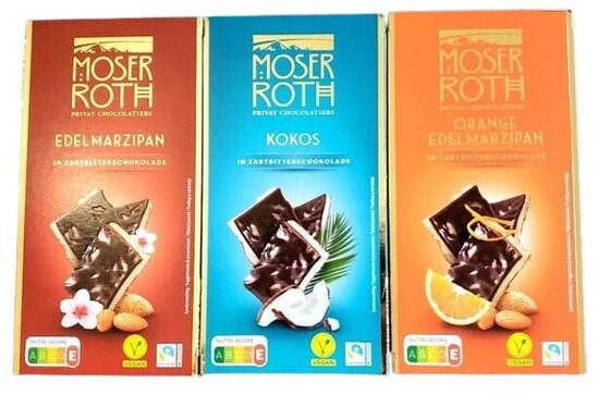 Dark chocolate "Moser Roth" 3*140 gr.