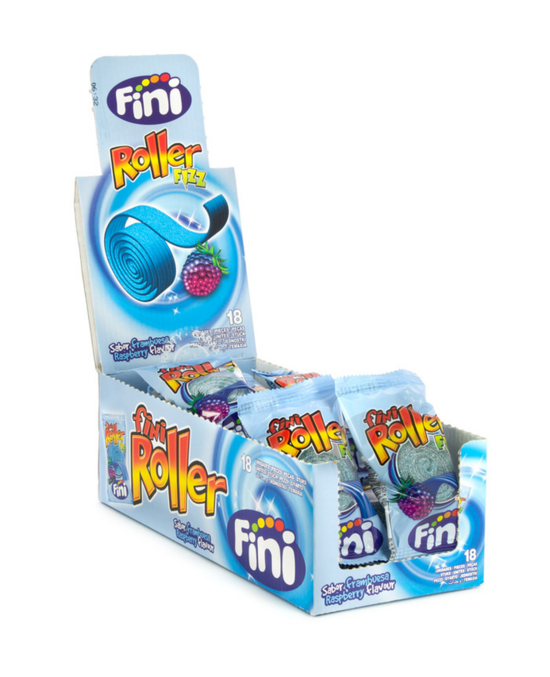 Sour jelly candies "Fini Roller Raspberry" 20 g x 18 pcs.