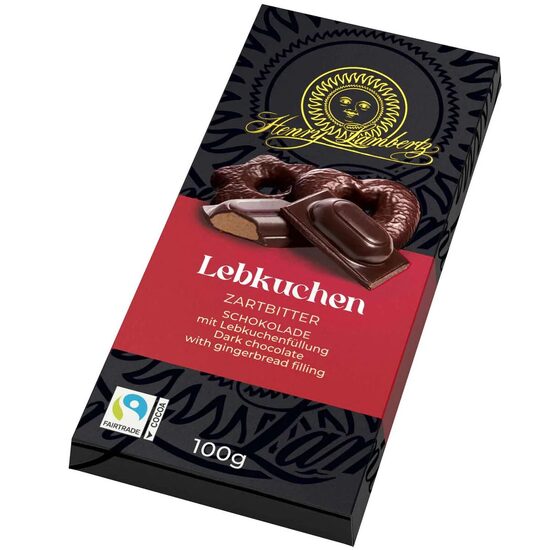 Tumša šokolāde ar piarkūku majsījumu "Lebkuchen" 100 gr.