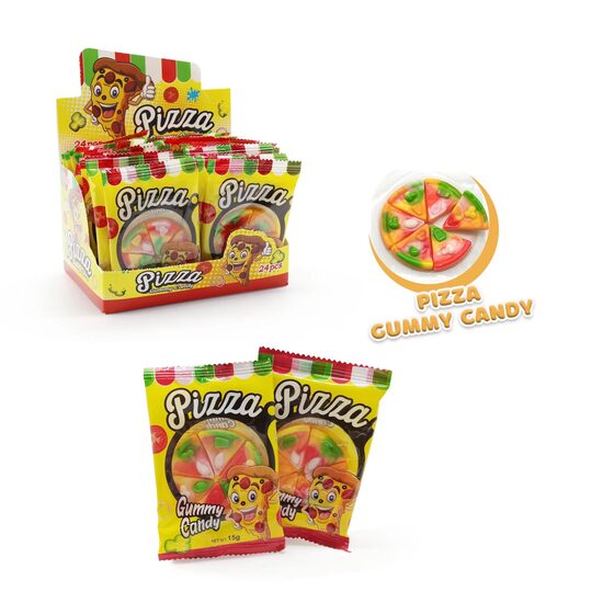 Košļajamas konfektes "Pizza" 24 gab. x 15 g.
