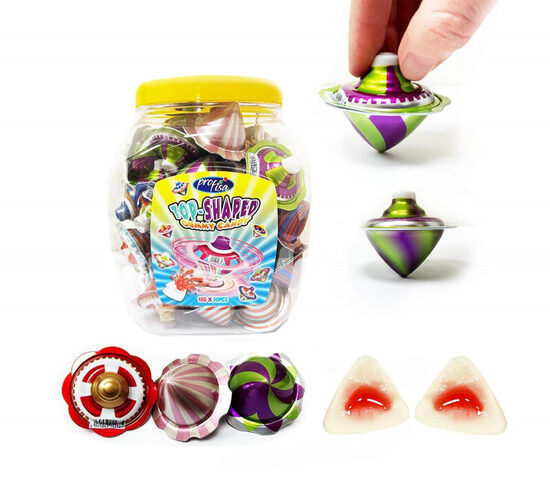 Želejas konfektes "Top-Shaped Gummy Candy" (50 gab. x 18 gr.)