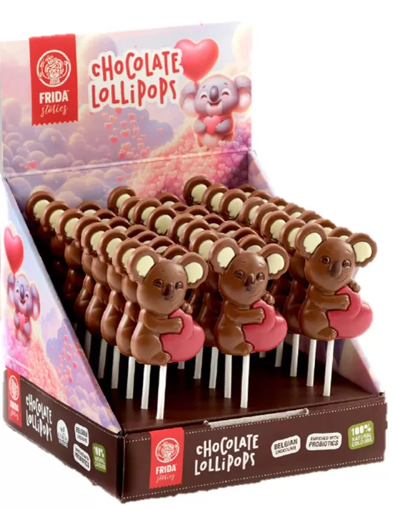 Šokolāde uz kociņa "Koala Heart" 24.gb*25 gr