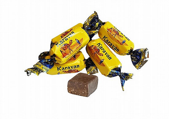 Šokolādes konfektes Karavan 2.5kg  (Pārdodas pilnos iepakojumos (2.5kg)