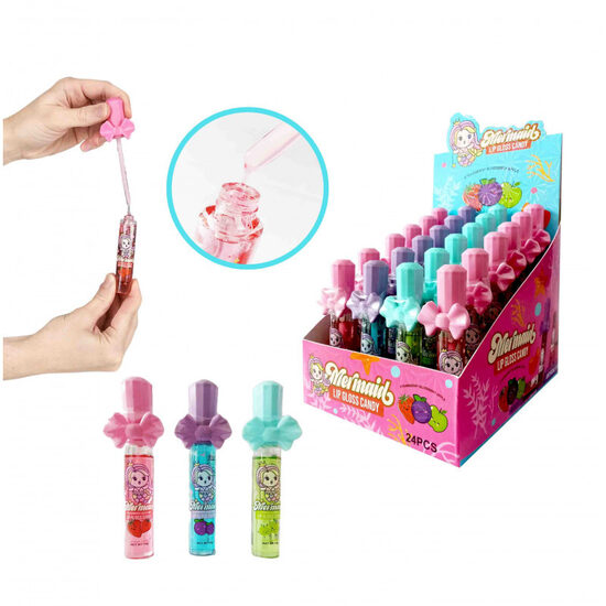 Liquid candy "Mermaid Lip Gloss" 24 x 14 gr.