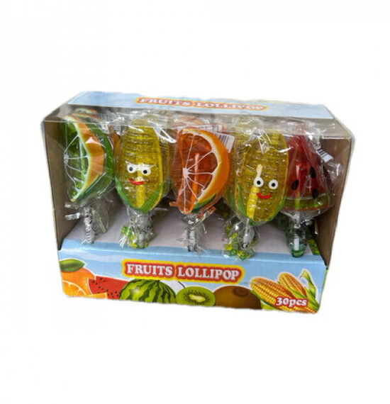 Fruits Lollipop, 30 pieces x 15 gr