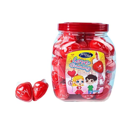Želejas konfektes "Love Gummy" (50 gab. x 18 g.)
