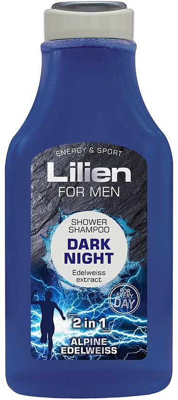 Lilien dušas šampūns DARK NIGHT- 2in1 350 ml
