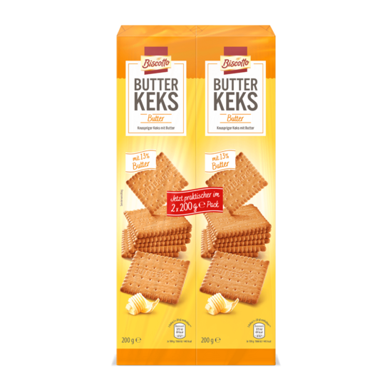 Cookies "Biscotto Butterkeks Classic" 2 x 200 gr.