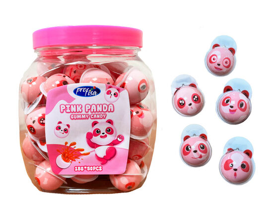 Želejas konfektes "Pink Panda" (50 gab. x 18 g.)