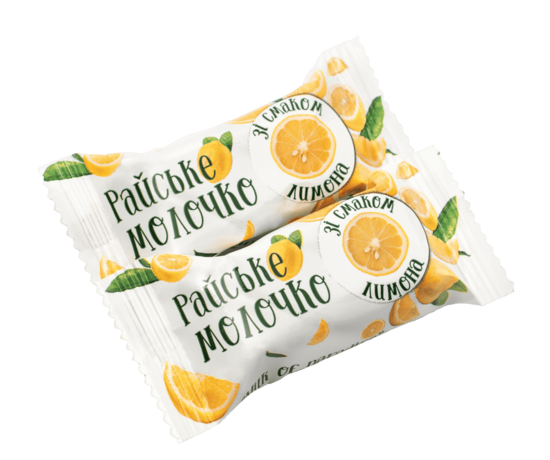 "Raiske Molochko" citronu garšas konfektes 1 kg.