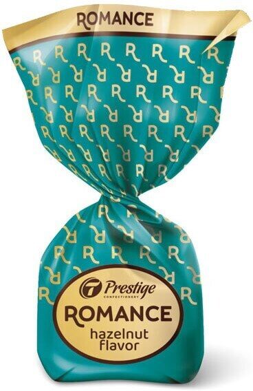 Konfektes "Romance" ar lazdu riekstu garšu 1 kg.