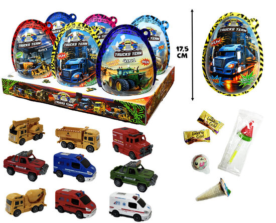 Konfektes + pārsteigums "Trucks Team" 20 g x 6 gab.