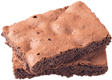 Brownie with chocolate 2.5 kg.