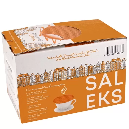 Vafeles "Saleks Stroopwafel" medus 30 gb. x 33 gr.
