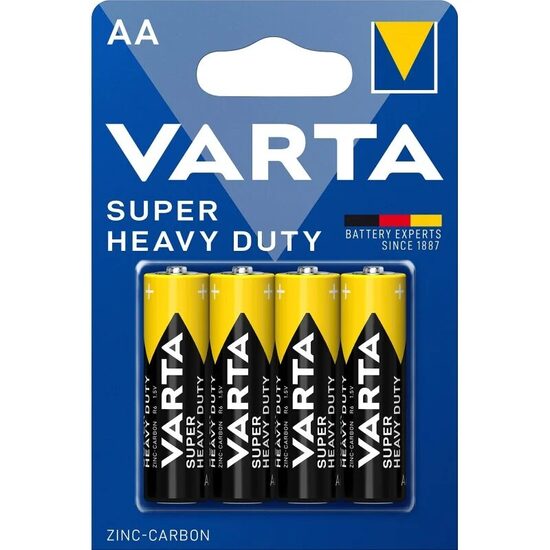 Varta AA Super Heavy Duty baterijas (4 gab.)