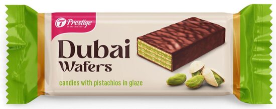 Konfektes ar pistācijām "Dubaijas vafeles" glazūrā 700 g.