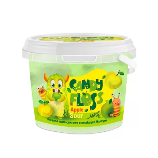 Cotton candy "Apple sour" 6 pcs. x 50 g