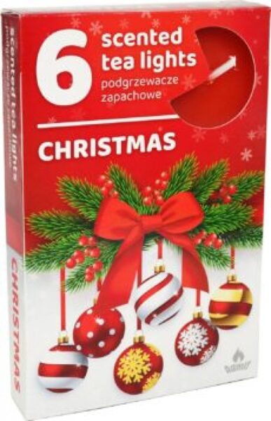 Scented tea candles (6 pcs) - CHRISTMAS