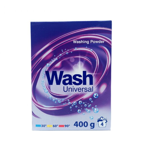 WASH LAUNDRY POWDER UNIVERSAL 400GR