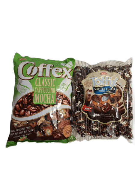 Комплект карамели с начинкой Toffix + Coffex 1 + 1 kg