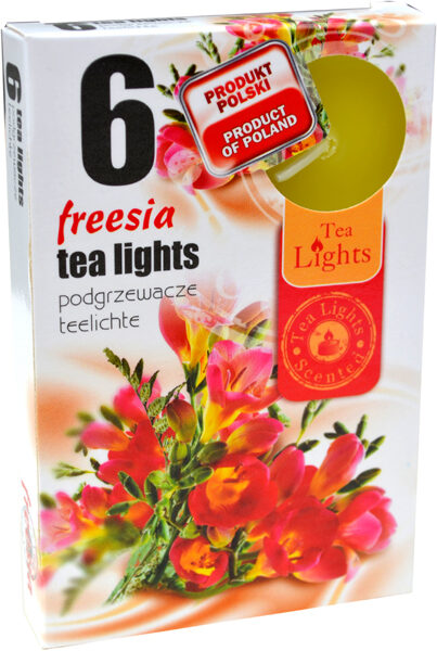 Scented tea candles (6 pcs) - freesia