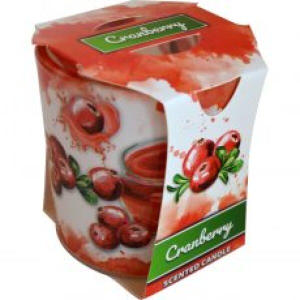 АРОМАТИЧЕСКАЯ СВЕЧА В СТЕКЛЕ VERONA CRANBERRY