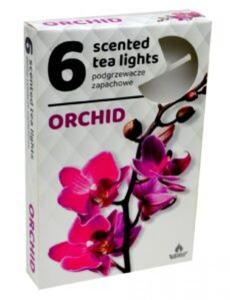 Scented tea candles (6 pcs) - ORCHID