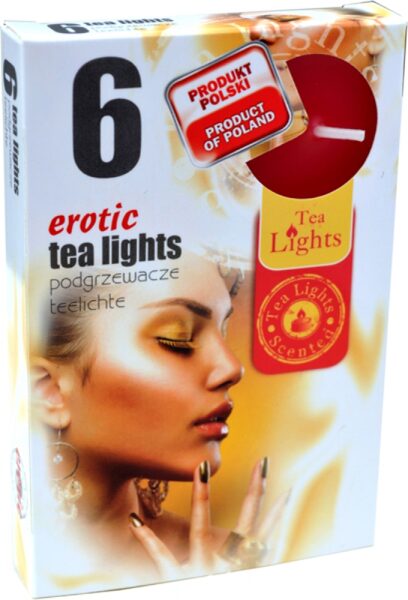 Scented tea candles (6 pcs) - erotic