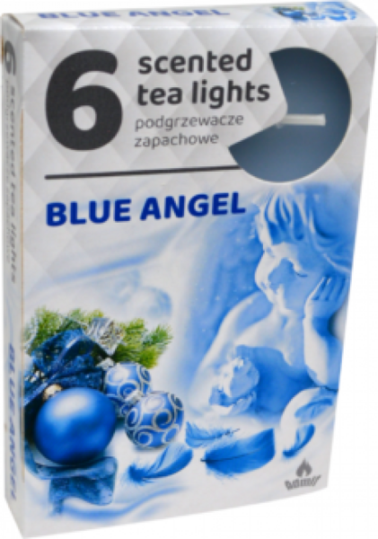 Scented tea candles (6 pcs) - BLUE Angel