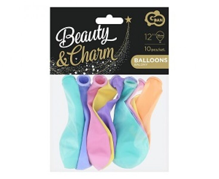Balloons pastel 12'' mix 10 pcs.