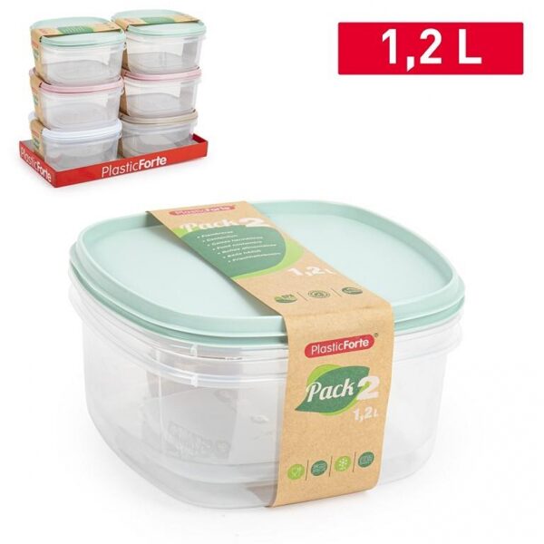 Komplektā 2 pārtikas karbas 1,2l