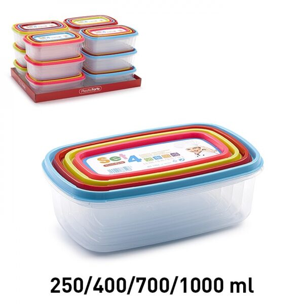 Komplekts pārtikas uzglabāšanas kastes 4gb