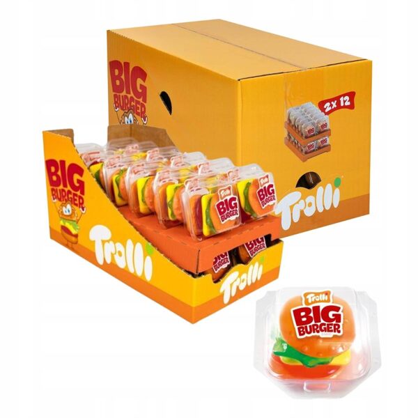 Jelly candy Trolli big Burger, 24 gab x 50 g