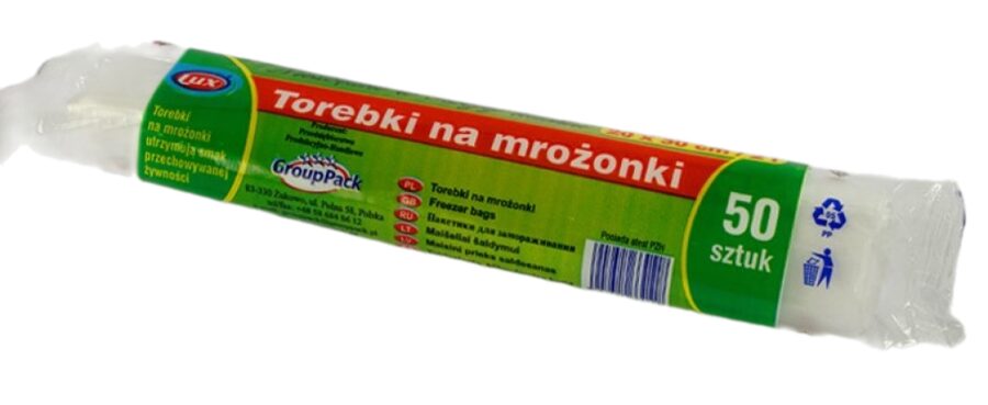 Maisiņi produktu saldēšanai 2L (50 GB. 20*30)