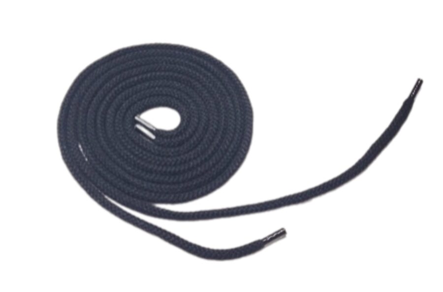 ROUND COTTON SHOE LACE(1 PAIR) 60 CM BLACK