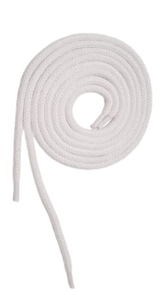 ROUND COTTON SHOE LACE(1 PAIR) 60 CM WHITE